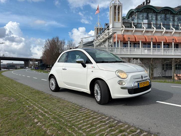 Fiat 500 1.4 16V 73KW C 2008 Wit, Auto's, Fiat, Particulier, Airbags, Airconditioning, Boordcomputer, Centrale vergrendeling, Elektrische buitenspiegels