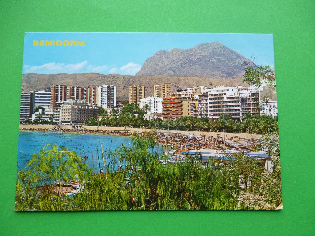 ansichtkaart Benidorm Spanje, Ophalen of Verzenden, 1980 tot heden, Gelopen, Spanje