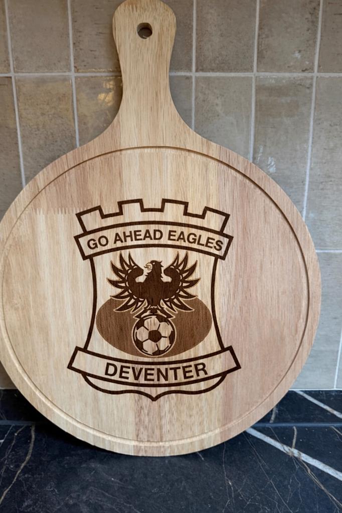 borrelplank met go ahead eagles logo, Ophalen of Verzenden, Nieuw, Overige binnenlandse clubs, Overige typen