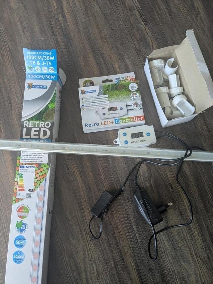 Superfish Retro led Combi + Controller Aquariumverlichting, Ophalen, Zo goed als nieuw, Verlichting of Verwarming