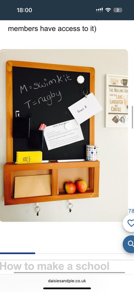 Ikea Luns magnetisch schoolbord / krijtbord, Ophalen of Verzenden, Gebruikt