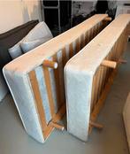 2x boxspring onderstel, Huis en Inrichting, Slaapkamer | Bedden, Ophalen, Gebruikt, 210 cm, 80 cm