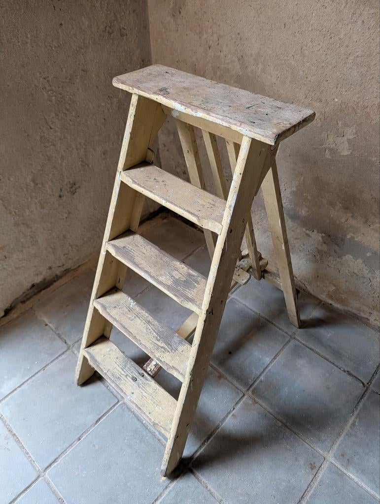 Oude schilderstrap, 100cm - Stevig en decoratief, Antiek en Kunst, Ophalen