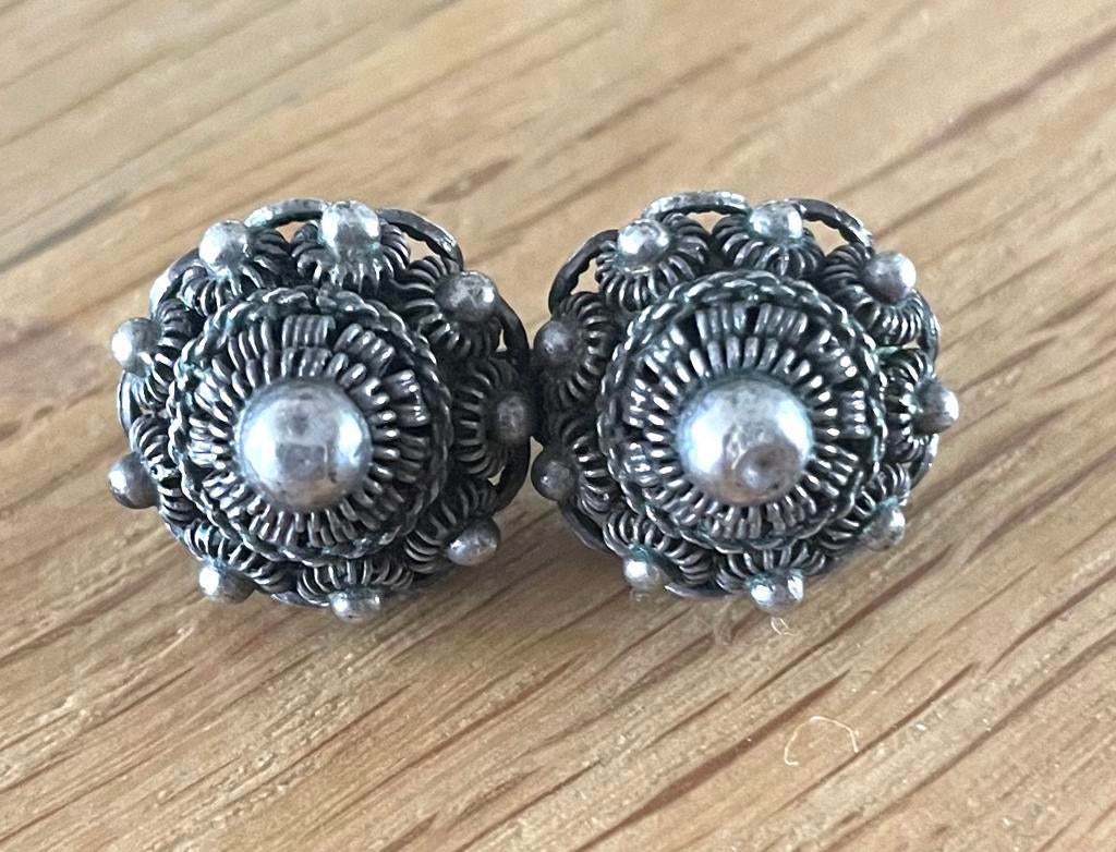 Zilveren Zeeuwse Knoop broche, Minder dan 4 cm, Ophalen of Verzenden, Zo goed als nieuw, Zilver