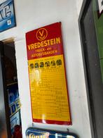 Vintage Vredestein Emaille Reclamebord Truck- en Autobanden, Ophalen
