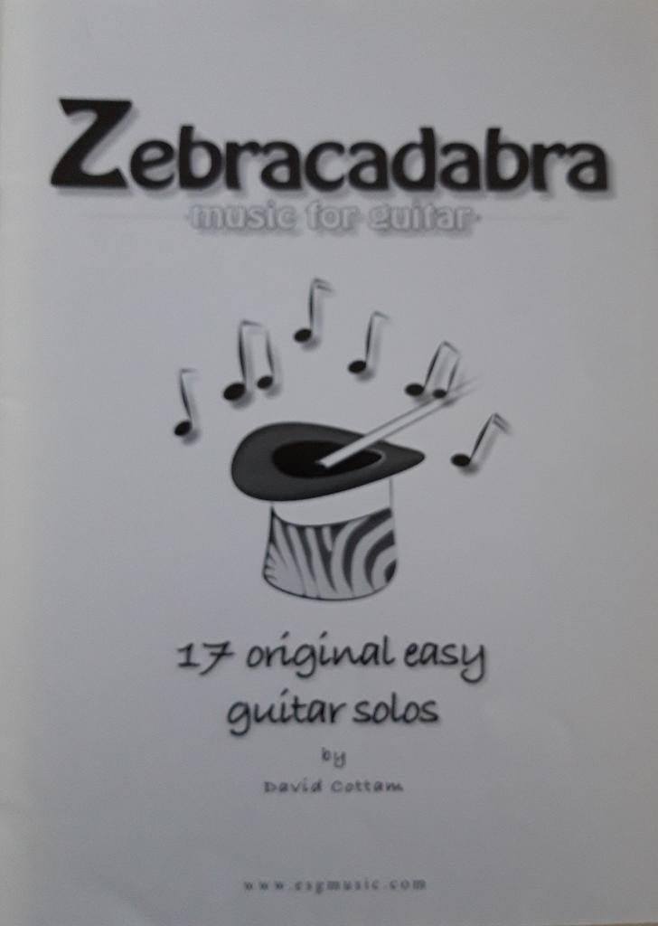 Bladmuziek gitaar Zebracadabra David Cottam 