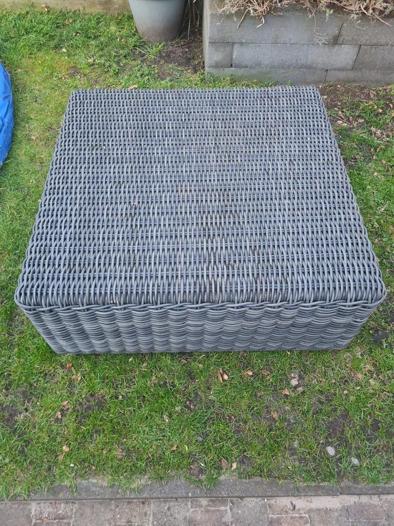 Beach 7 hocker grijs wicker, Ophalen of Verzenden
