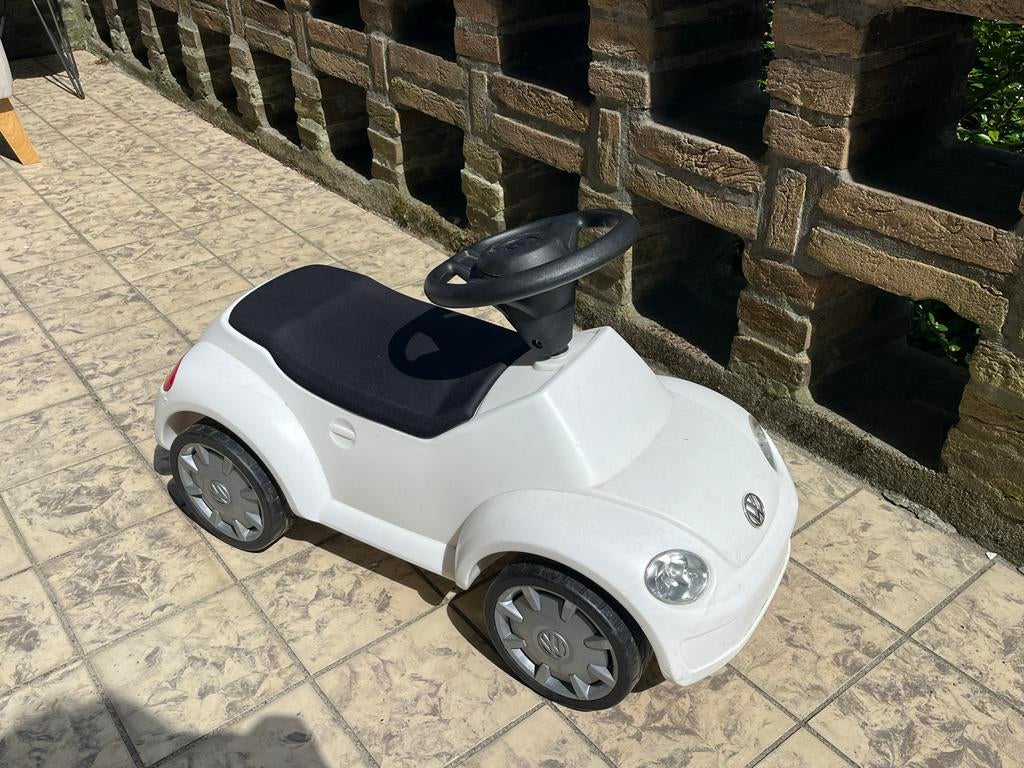 Witte Kinder Loopauto met Claxon - Volkswagen Kever Design, Ophalen, Gebruikt, Loopvoertuig