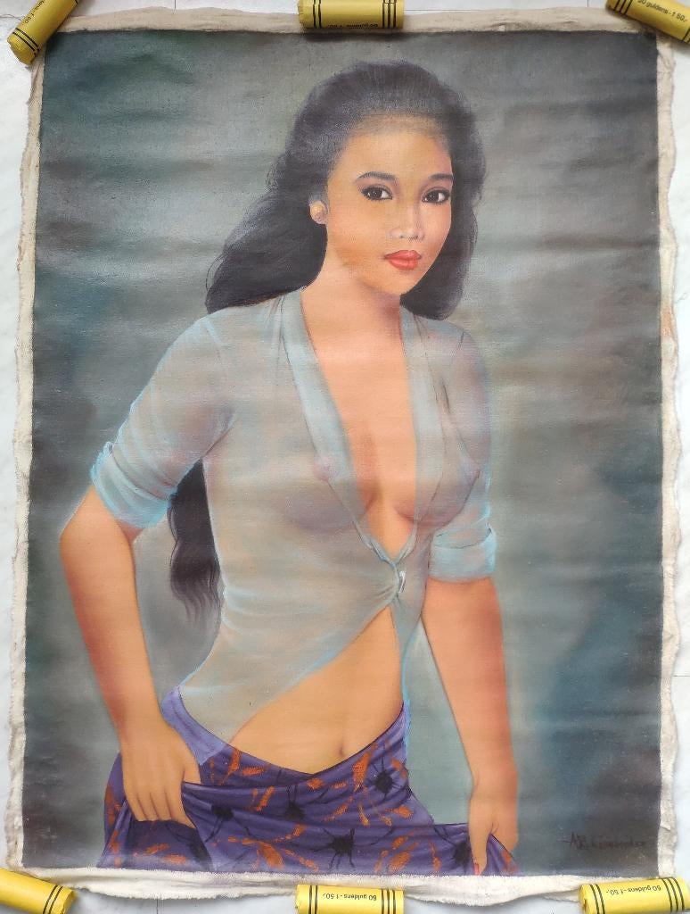 Schilderij van Indonesische schone Bali, Ophalen