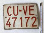 Vintage Spaanse kentekenplaat, Ophalen of Verzenden, Gebruikt, Auto's