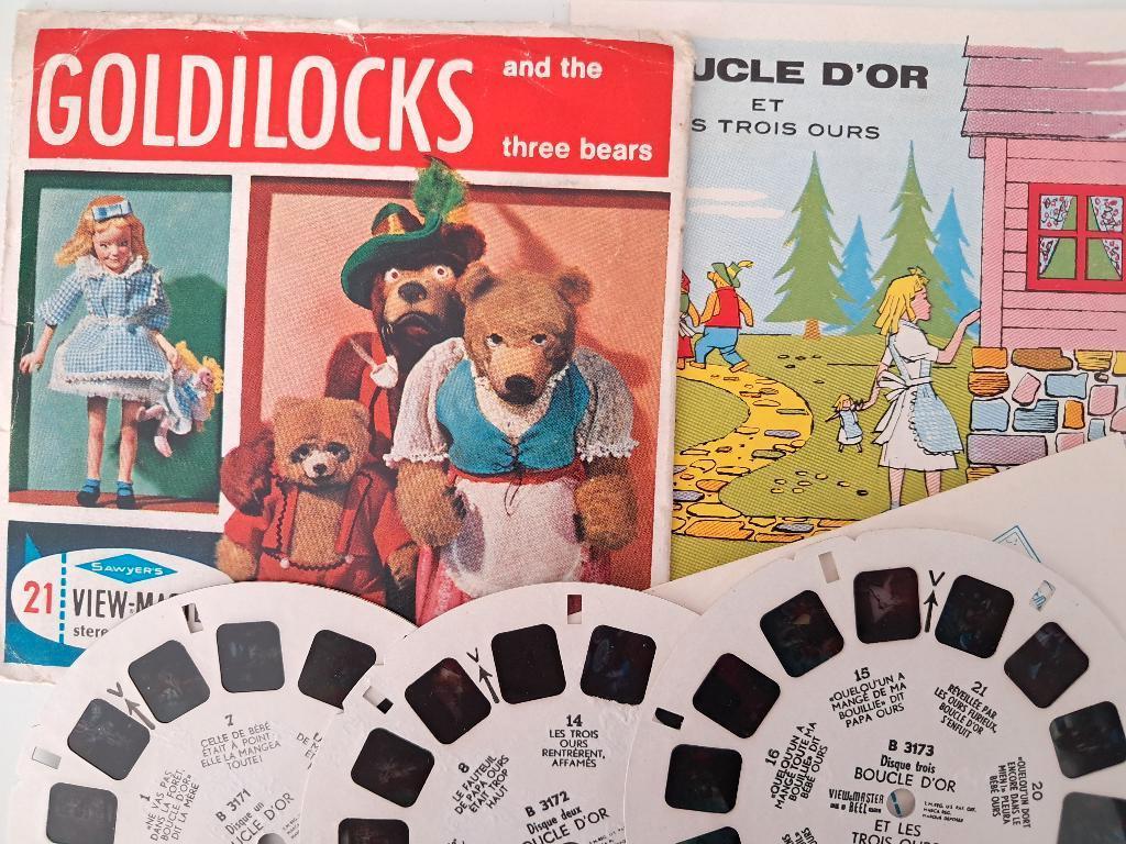 Viewmaster Goudlokje (tekst in Frans), Verzamelen, Speelgoed, Gebruikt, Ophalen of Verzenden