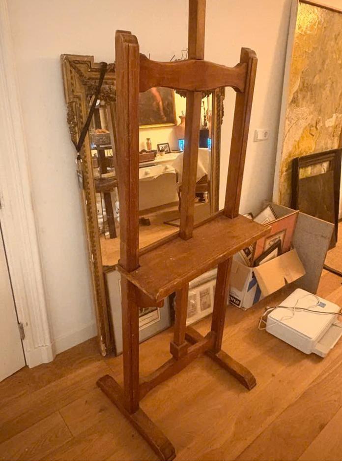 Antieke schildersezel, Ophalen, Gebruikt, Ezel