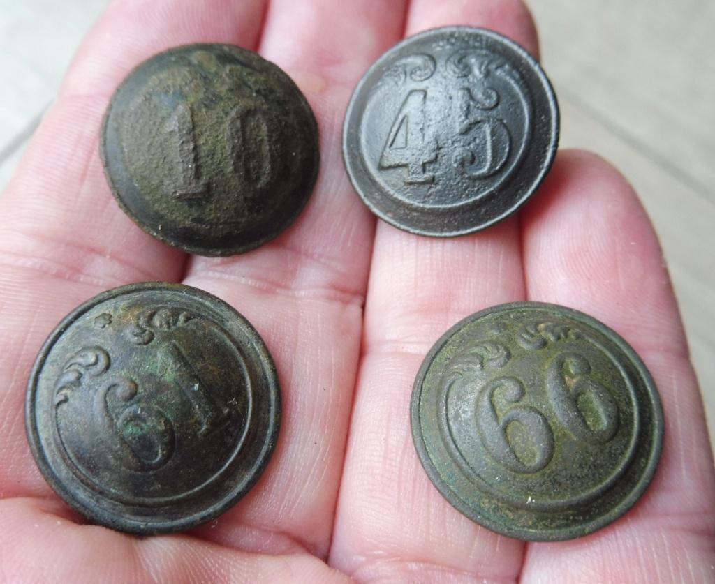 4 x Franse knoop Infanterie de Ligne 1854-1871 Napoléon III, Verzenden