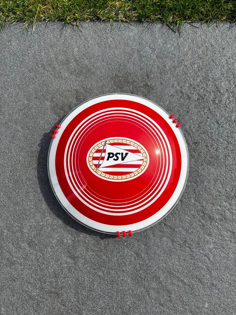 PSV Plafonnière - Voetbalfan Verlichting, Huis en Inrichting, Ophalen, Zo goed als nieuw, Glas