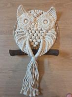 Handgemaakte Macramé Uil op Houten Stok - Wanddecoratie, Ophalen of Verzenden, Nieuw