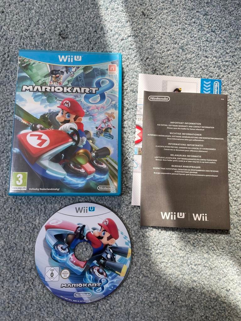 Mario Kart 8 met garantie, Spelcomputers en Games, Games | Nintendo Wii U, Nintendo, _, Ophalen of Verzenden, Zo goed als nieuw