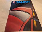 1982 Nederlands Talbot Matra Murena folder 3 persoons óók2,2, Ophalen of Verzenden, Zo goed als nieuw, Overige merken