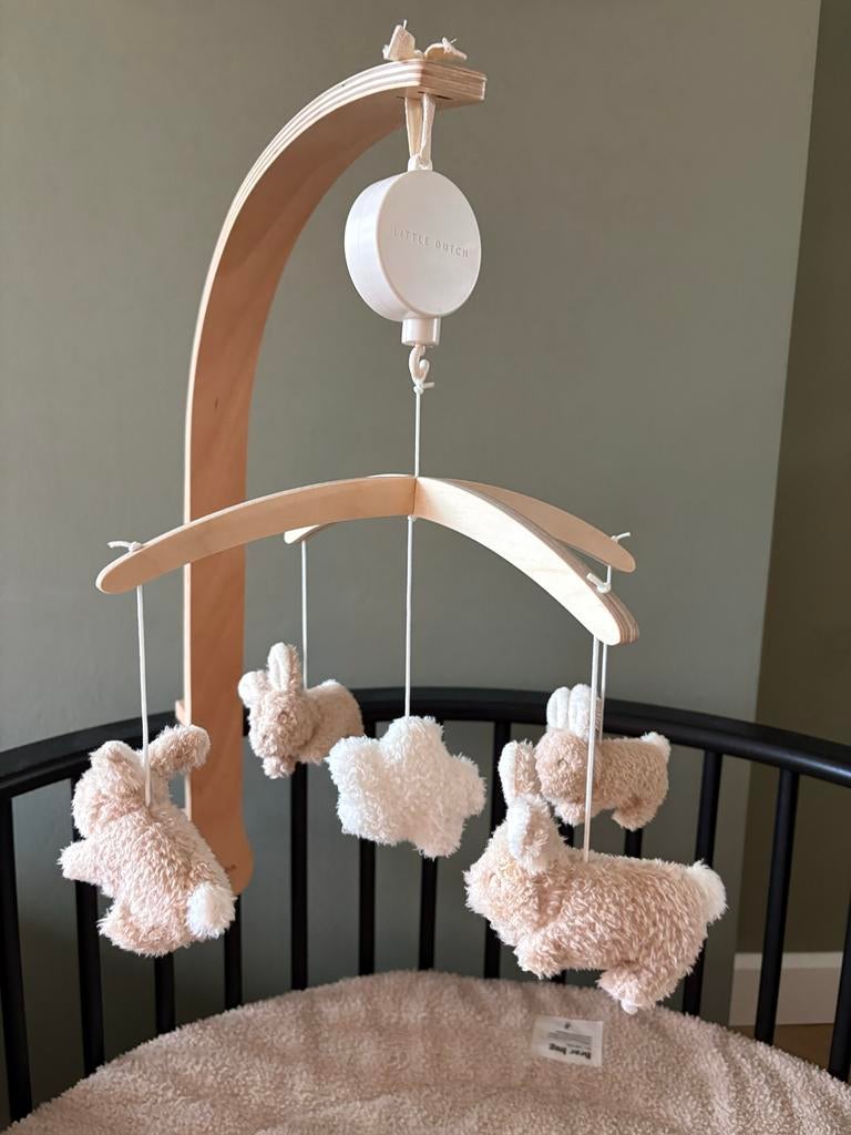 Little Dutch Boxmobiel Konijntjes - Zo goed als nieuw, Ophalen of Verzenden, Zo goed als nieuw, Mobiel, Met geluid