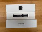 Apple Watch SE 44mm Space Grey + Zwarte Sport Band, Sieraden, Tassen en Uiterlijk, Smartwatches, Ophalen, IOS, Waterdicht, Grijs