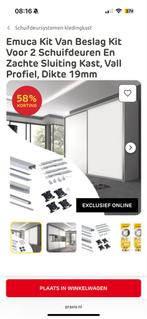 Emuca Schuifdeur Set voor 3 deuren, Minder dan 80 cm, Overige typen, Minder dan 200 cm, Nieuw