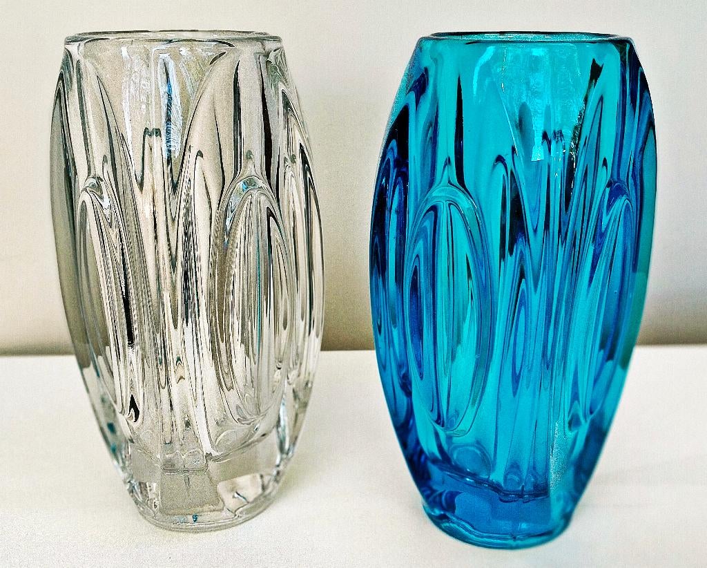 2x Lars Hellsten Czech Design Vaas - Kogel Vaas - Zie Omschr, Ophalen of Verzenden