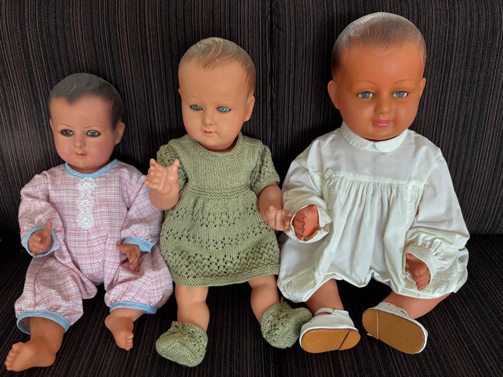 3 Franse poppen, Ophalen, Zo goed als nieuw, Pop