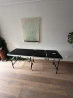 Mooie zwarte Massagetafel te koop. Massage,aluminium,stevig, Ophalen, Zo goed als nieuw, Massagetafel