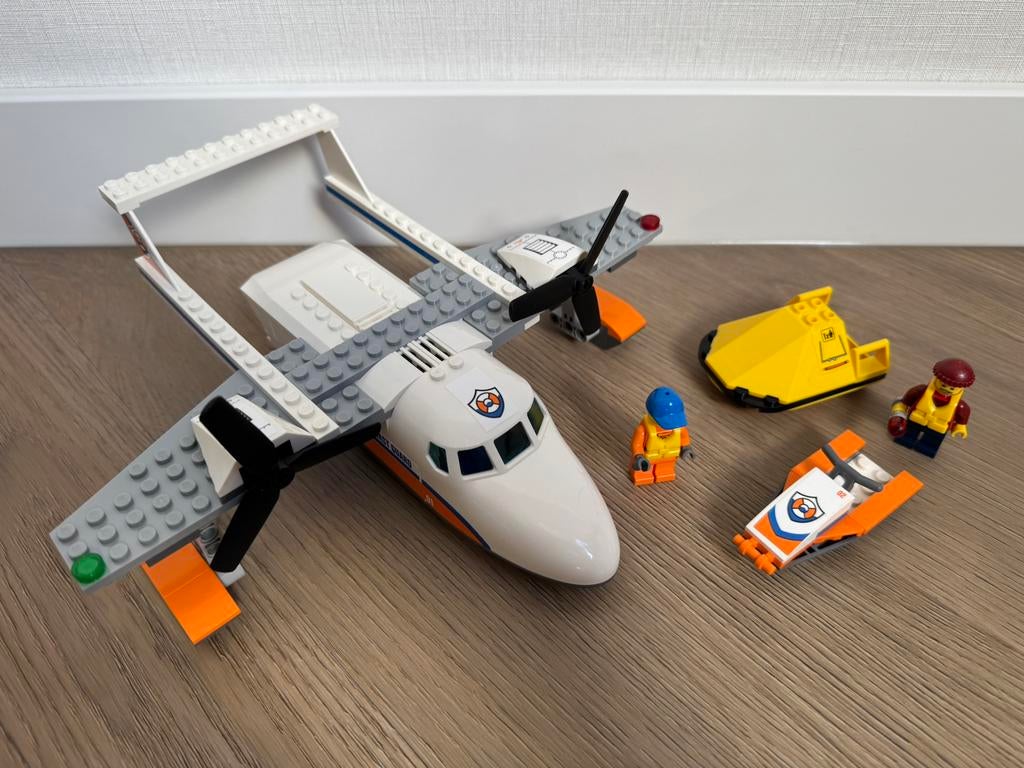 100% compleet Lego City 60164 Sea Rescue Plane, City, Lego, Ophalen of Verzenden, Zo goed als nieuw