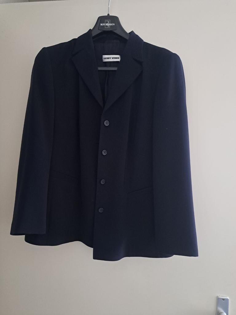 Marineblauwe dames blazer maat 44, Blauw, Maat 42/44 (L), Ophalen of Verzenden, Zo goed als nieuw