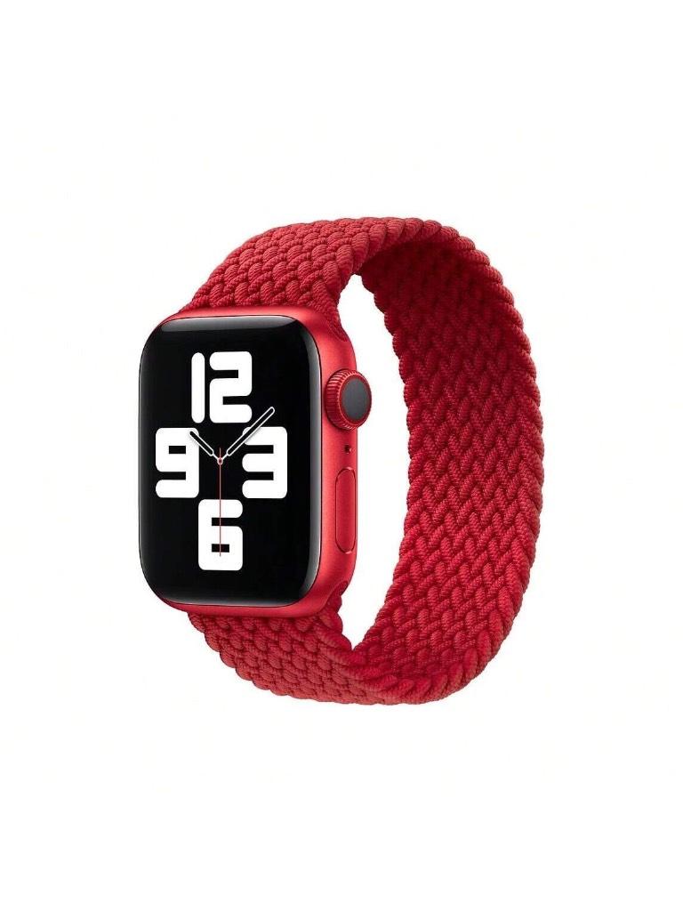 Apple Watch Braided Solo Loop Red (Size 3, 4, 5, 7 & 8), Bandje, Apple, Nieuw, Apple Watch 39mm t/m 42mm