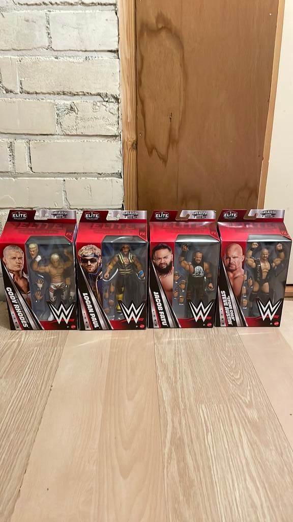 Wwe Elite Collection 4 set, Ophalen, Zo goed als nieuw