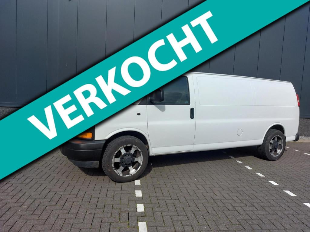 Chevrolet USA Chevy Van 2007 GMC SAVANA 6.0 met LPG G3 onder, Auto's, Achterwielaandrijving, Gebruikt, 8 cilinders, Overige carrosserieën