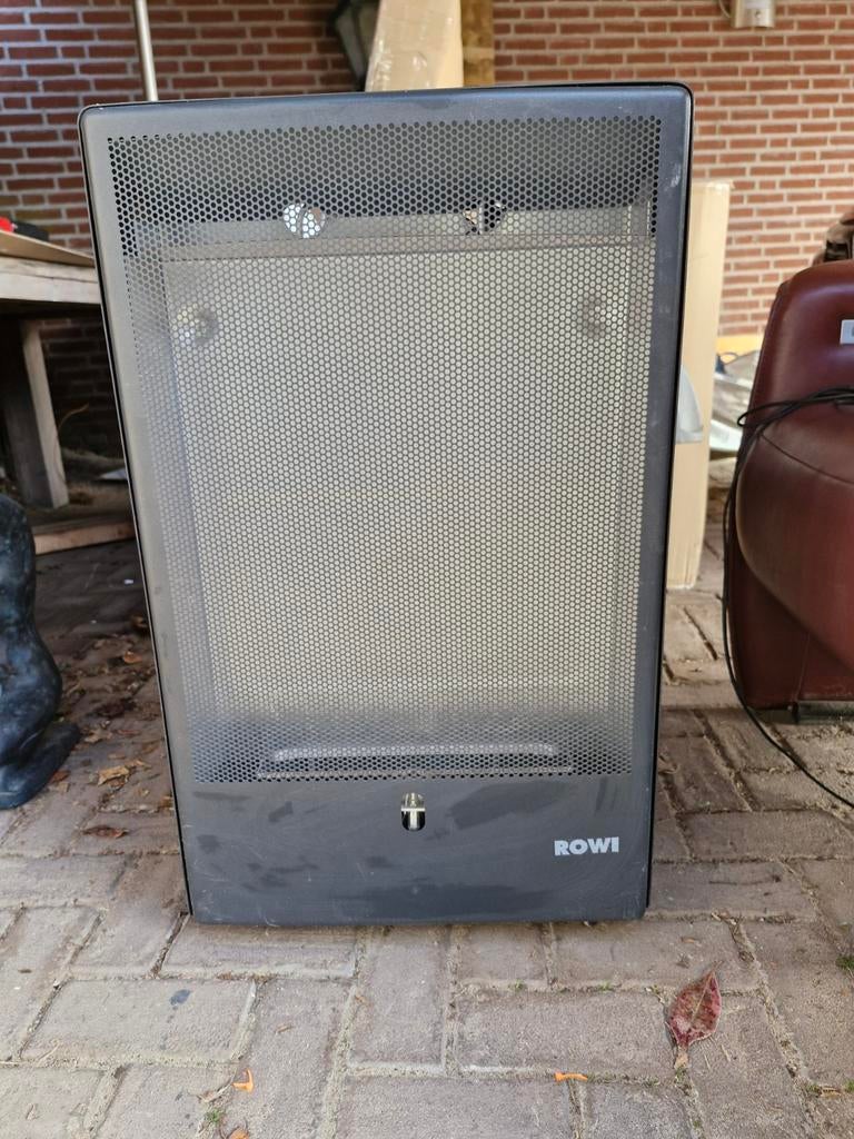 Gaskachel met thermostaat en gasfles - ROWI, Ophalen, Gebruikt, Gas, Vrijstaand