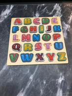 Houten alphabet puzzel, Ophalen of Verzenden, Zo goed als nieuw