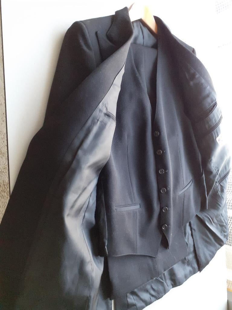 Heren kostuum en heren jasje, Kleding | Heren, Ophalen of Verzenden, Zo goed als nieuw, Maat 52/54 (L), Zwart