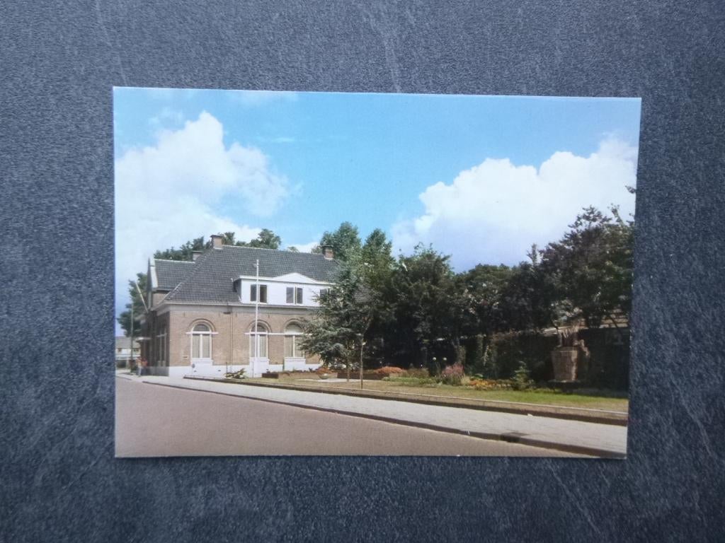 Hengelo gld, gemeentehuis 1977, Verzamelen, Ansichtkaarten | Nederland, Verzenden, 1960 tot 1980, Ongelopen, Gelderland