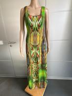 K64 Aparte lange jurk mt 36/38=S/M maxi groen/geel/wit/beige, Conos, Ophalen of Verzenden, Zo goed als nieuw, Maat 36 (S)
