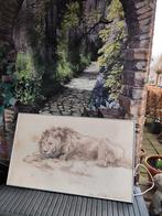 Infrarood verwarmingspaneel met leeuwenafbeelding, Ophalen of Verzenden