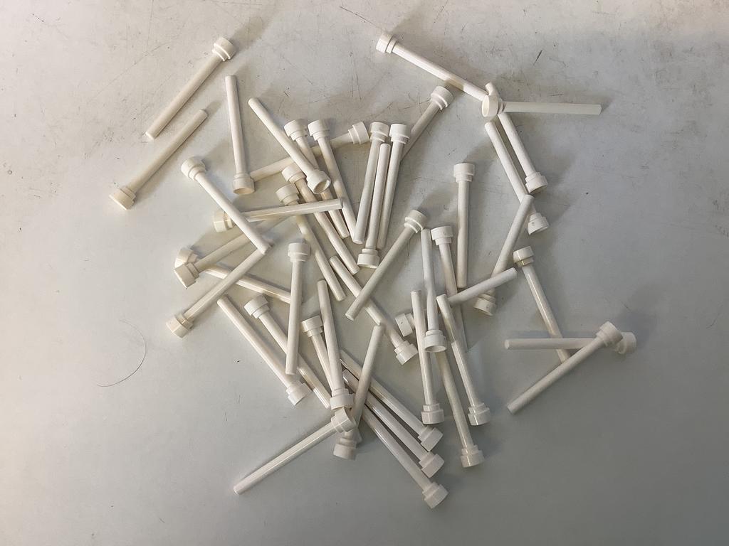 Lego antenne 4H platte bovenkant wit (1), Ophalen of Verzenden, Gebruikt, Losse stenen, Lego