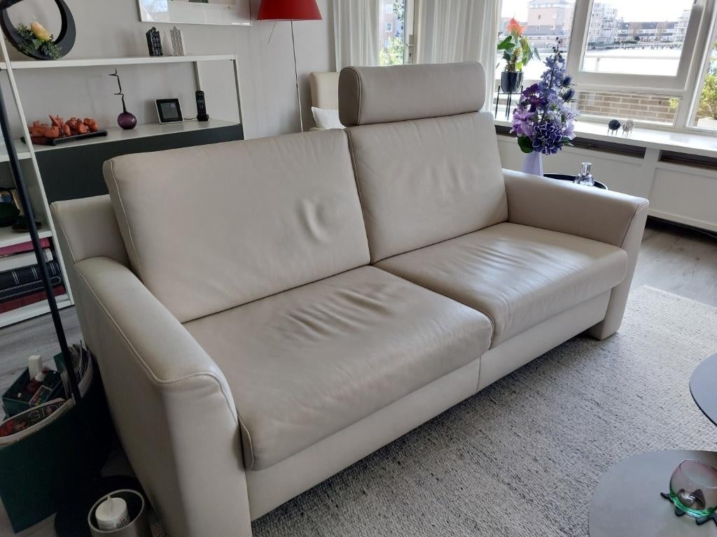 Topform lederen bank, Ophalen, 150 tot 200 cm, Tweepersoons, Zo goed als nieuw