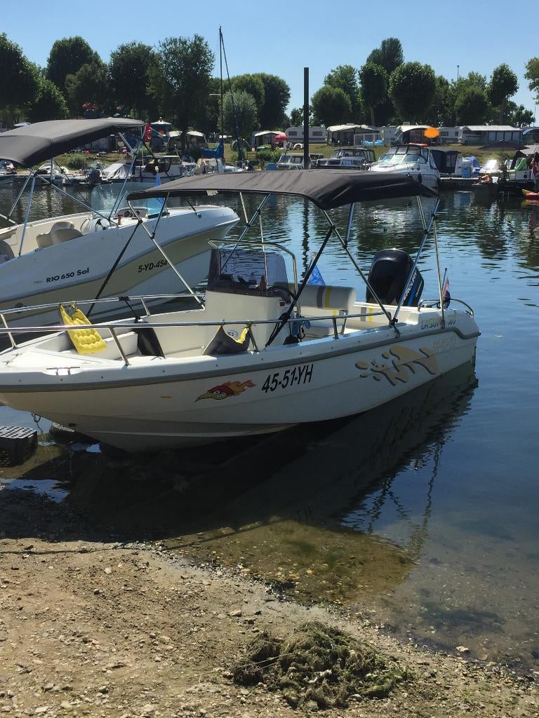 Laguna 580 consoleboot 150PK, Zo goed als nieuw, Ophalen, 70 pk of meer, 3 tot 6 meter