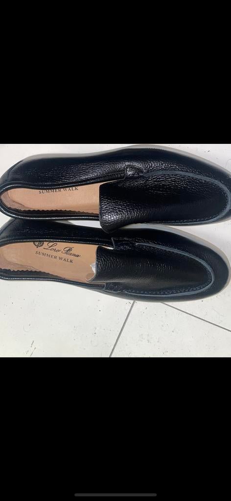 Loro Piana Summer Walk schoenen 43, Ophalen of Verzenden, Gedragen, Zwart, Instappers