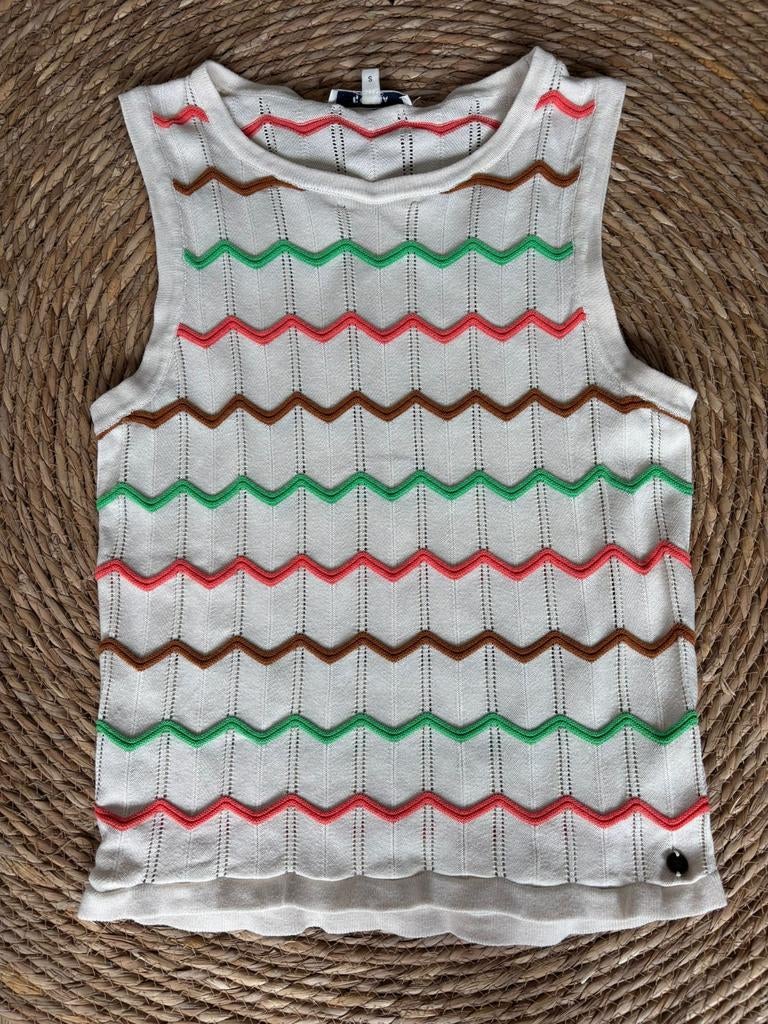 Garcia topje met zigzagpatroon, Kleding | Dames, Tops, Ophalen, Overige kleuren, Zo goed als nieuw, Garcia