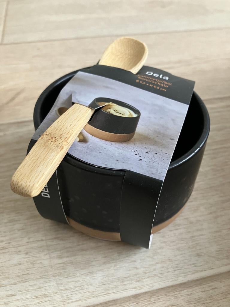 Dela kommetje/bol met lepel, Huis en Inrichting, Keuken | Servies, Nieuw, Ophalen of Verzenden, Kom(men), Overige stijlen