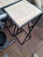 Set van 4 plantentafels: 2 hoog, 1 iets lager, 1 laag, Ophalen of Verzenden, Vierkant, Metaal of Aluminium, 60 cm of meer