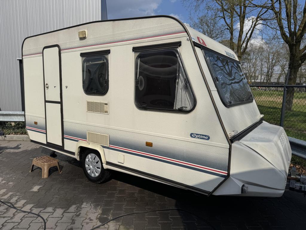 Adria Optima 425 TK / inruilkoopje / voortent / luifel, Caravans en Kamperen, Bedrijf, Treinzit, Schokbreker, Adria