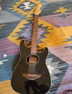 Fender Stratacoustic (Zwart) - Semi-akoestische gitaar, Ophalen of Verzenden, Gebruikt, Overige typen, Met (piezo-)element