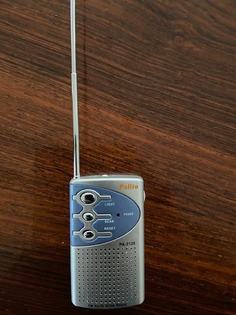 FM transistor aut scan pocket radio Light Palito PA-2128, Ophalen of Verzenden, Nieuw, Transistorradio