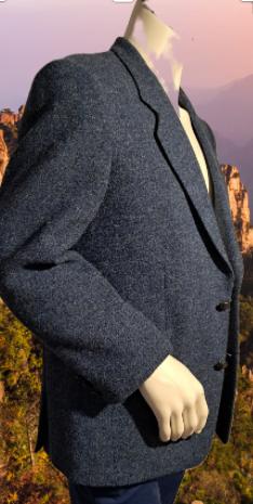 HARRIS TWEED🙋‍♂️  blauw maat 24=NL48 kort, Kleding | Heren, Kostuums en Colberts, Harris Tweed, Zo goed als nieuw, Verzenden