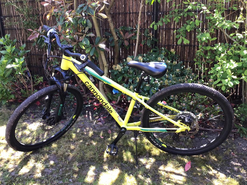 Mountainbike kind 24 inch Cannondale, Fietsen en Brommers, Fietsen | Mountainbikes en ATB, Zo goed als nieuw, Schijfrem, Ophalen